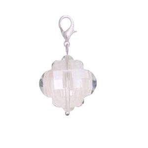 New Origami Owl Clear Quarterterfoil Crystal Dangle